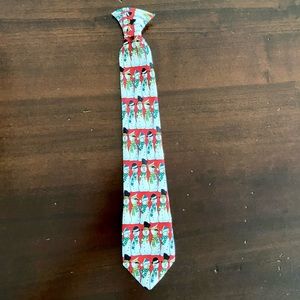 Kids Red Snowman Tie by Clubroom,  14” H, Like New